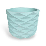 Matera de mesa Carlota Petty Aguamarina 15x13cm de Cemento Circular de 2.3 Litros - Jardineria | Bylmo