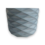 Matera de mesa Carlota Petty Azul Petróleo 15x13cm de Cemento Circular de 2.3 Litros - Jardineria | Bylmo