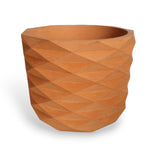 Matera de mesa Carlota Petty Terracota 15x13cm de Cemento Circular de 2.3 Litros - Jardineria | Bylmo