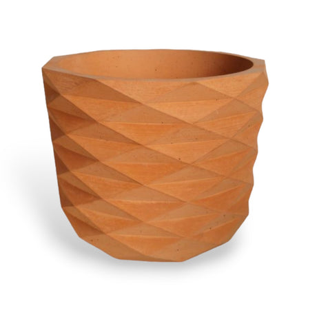 Matera de mesa Carlota Petty Terracota 15x13cm de Cemento Circular de 2.3 Litros - Jardineria | Bylmo