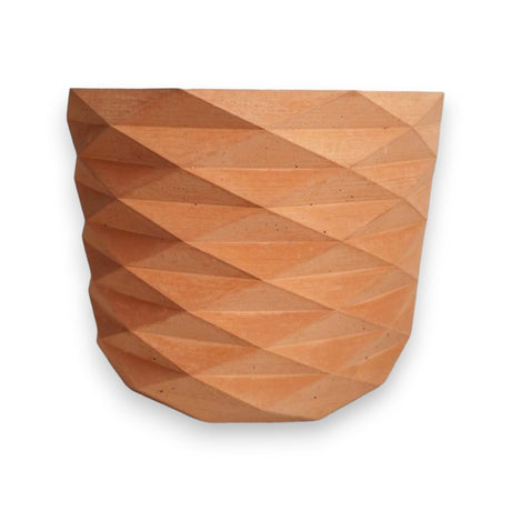 Matera de mesa Carlota Petty Terracota 15x13cm de Cemento Circular de 2.3 Litros - Jardineria | Bylmo