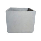 Matera de mesa Eloisa Gris 15x15cm de Cemento Cuadrado de 3.4 Litros - Jardineria | Bylmo