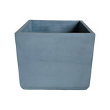 Matera de mesa Eloisa Azul Petróleo 15x15cm de Cemento Cuadrado de 3.4 Litros - Jardineria | Bylmo