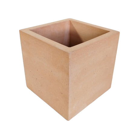 Matera de mesa Eloisa Petty Café 12x12cm de Cemento Cuadrado de 1.7 Litros - Jardineria | Bylmo