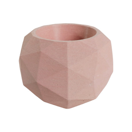 Matera de mesa Laia Palo de Rosa 7x8cm de Cemento Circular de 0.3 Litros - Jardineria | Bylmo