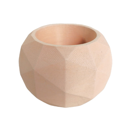 Matera de mesa Laia Nude 7x8cm de Cemento Circular de 0.3 Litros - Jardineria | Bylmo