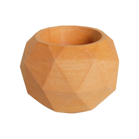Matera de mesa Laia Terracota 7x8cm de Cemento Circular de 0.3 Litros - Jardineria | Bylmo