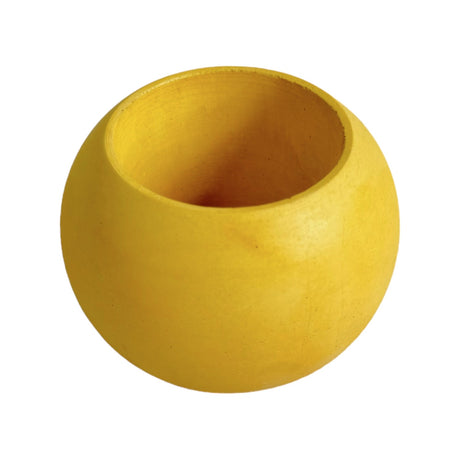 Matera de mesa Luna Amarillo 6x7cm de Cemento Circular de 0.2 Litros - Jardineria | Bylmo