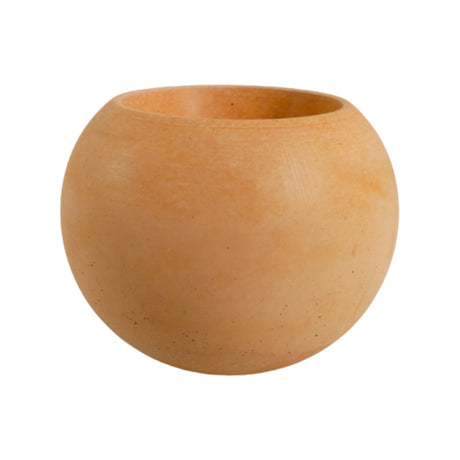 Matera de mesa Luna Terracota 6x7cm de Cemento Circular de 0.2 Litros - Jardineria | Bylmo