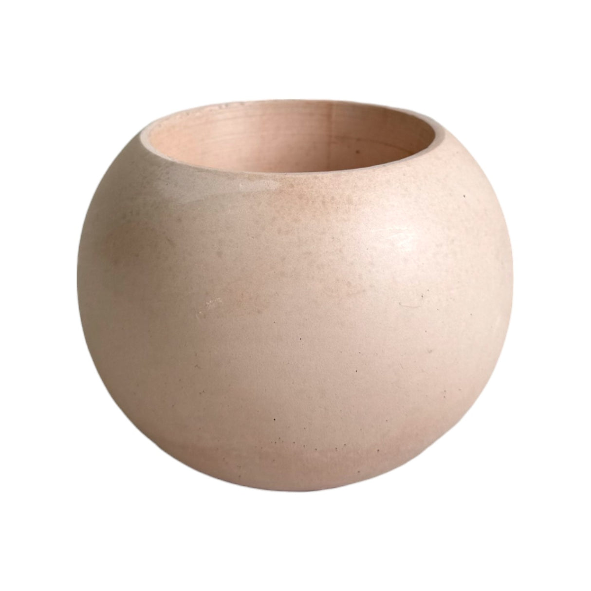 Matera de mesa Luna Nude 6x7cm de Cemento Circular de 0.2 Litros - Jardineria | Bylmo