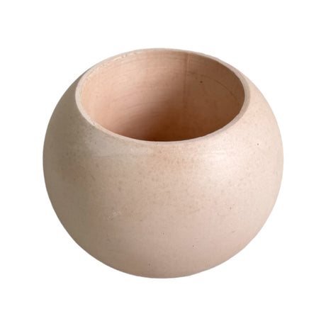 Matera de mesa Luna Nude 6x7cm de Cemento Circular de 0.2 Litros - Jardineria | Bylmo