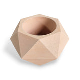 Matera de mesa Adara Petty Nude 7x7cm de Cemento Hexagonal de 0.2 Litros - Jardineria | Bylmo