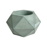 Matera de mesa Adara Petty Verde Oliva 7x7cm de Cemento Hexagonal de 0.2 Litros - Jardineria | Bylmo