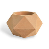 Matera de mesa Adara Petty Café 7x7cm de Cemento Hexagonal de 0.2 Litros - Jardineria | Bylmo