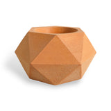 Matera de mesa Adara Petty Terracota 7x7cm de Cemento Hexagonal de 0.2 Litros - Jardineria | Bylmo