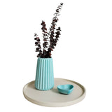 Florero Adamaris Aguamarina 7x15cm de 0.37 Litros con Acabado Mate - Jardineria | Bylmo