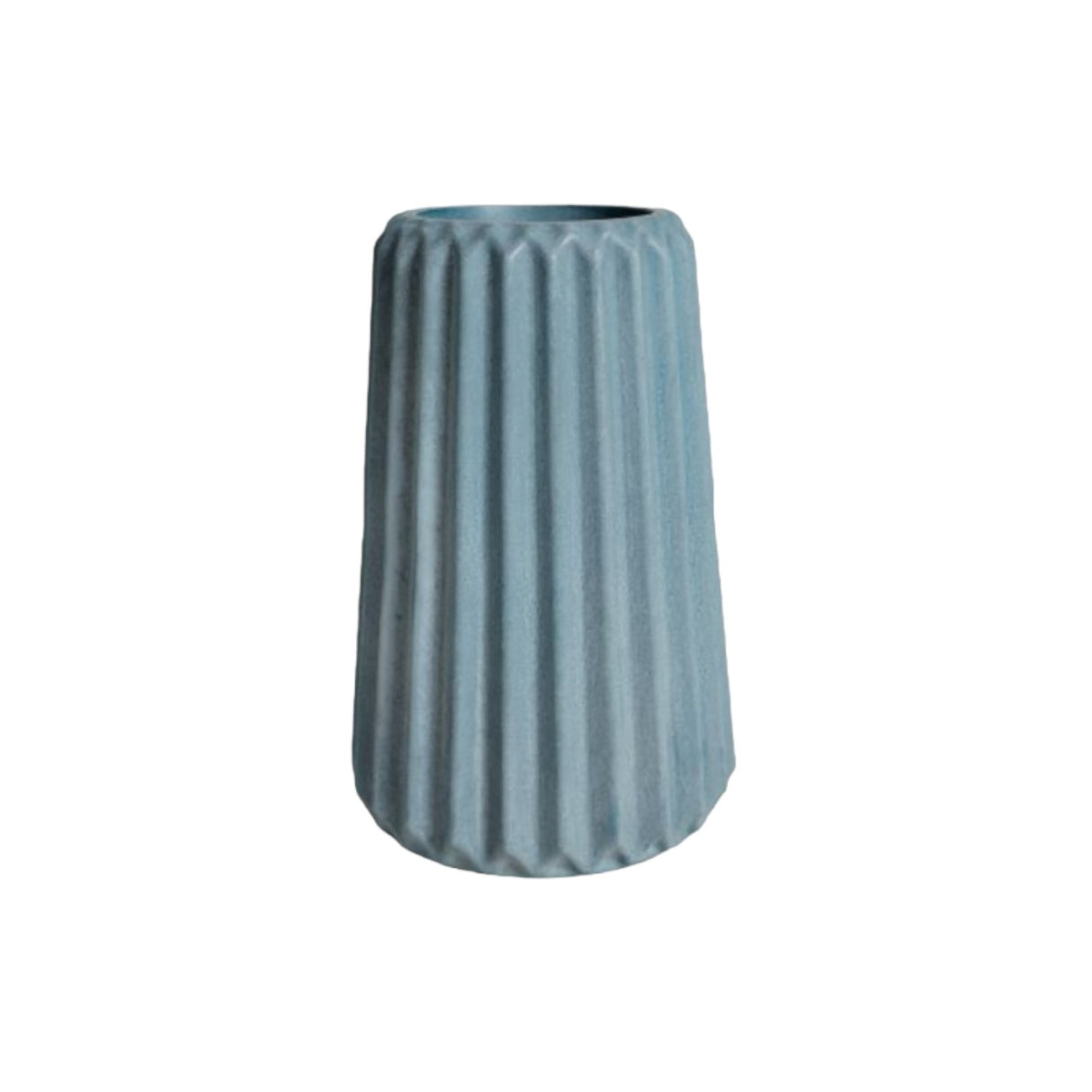 Florero Adamaris Azul Petróleo 7x15cm de 0.37 Litros con Acabado Mate - Jardineria | Bylmo