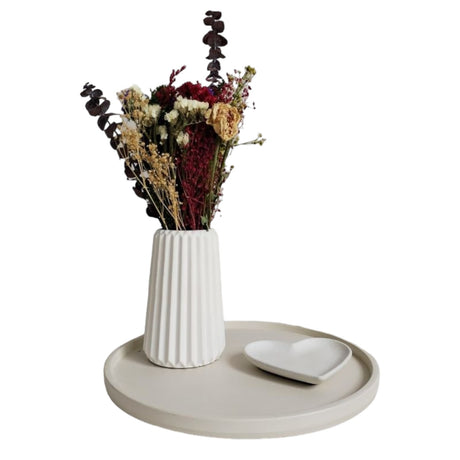 Florero Adamaris Blanco 7x15cm de 0.37 Litros con Acabado Mate - Jardineria | Bylmo