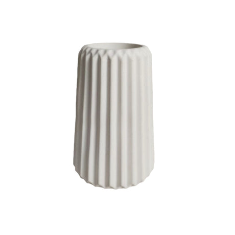 Florero Adamaris Blanco 7x15cm de 0.37 Litros con Acabado Mate - Jardineria | Bylmo