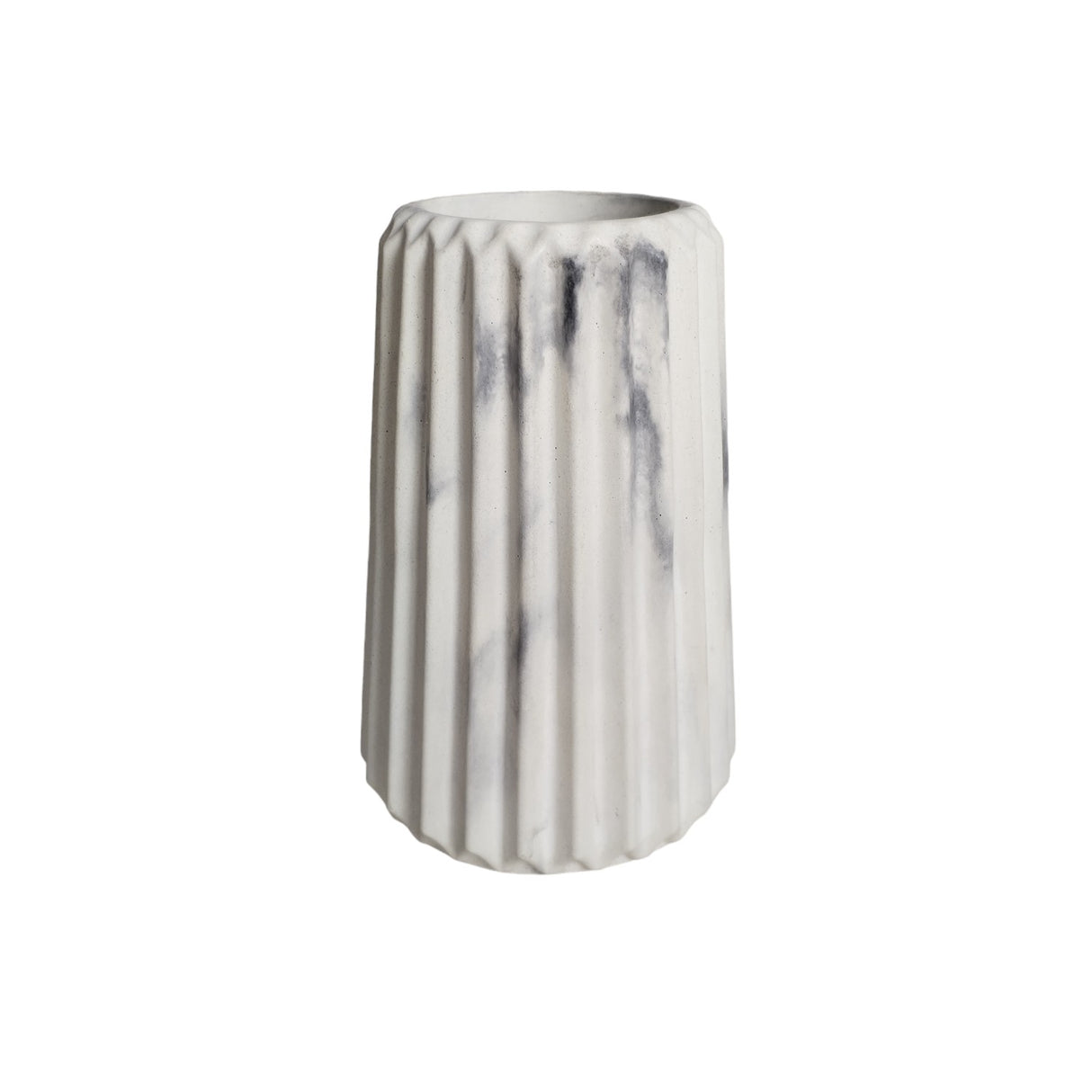 Florero Adamaris Mármol Negro 7x15cm de 0.37 Litros con Acabado Mate - Jardineria | Bylmo