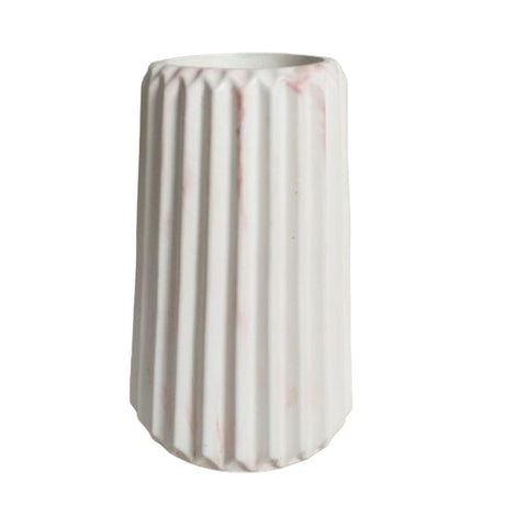 Florero Adamaris Mármol Rosa 7x15cm de 0.37 Litros con Acabado Mate - Jardineria | Bylmo