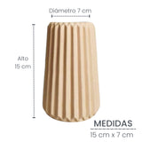 Florero Adamaris Nude 7x15cm de 0.37 Litros con Acabado Mate - Jardineria | Bylmo