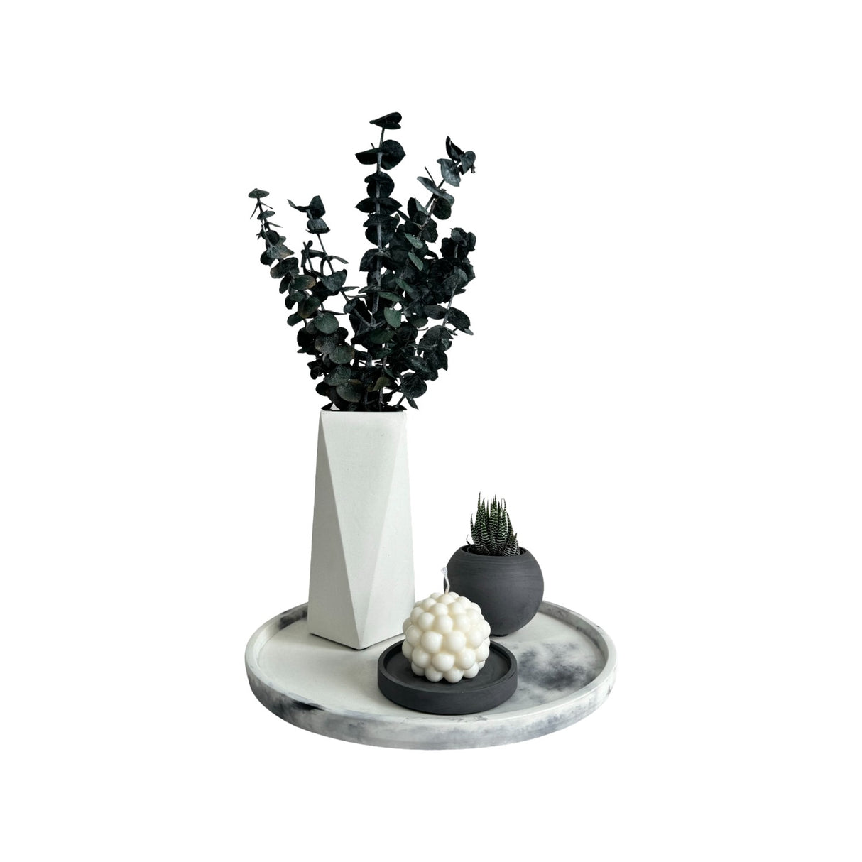 Florero Alice Blanco 7x20cm de 0.37 Litros con Acabado Mate - Jardineria | Bylmo