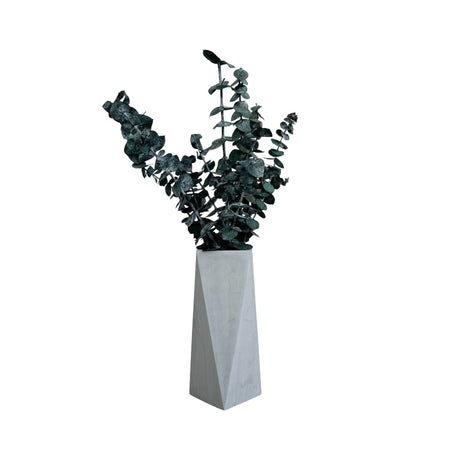 Florero Alice Gris 7x20cm de 0.37 Litros con Acabado Mate - Jardineria | Bylmo