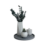 Florero Alice Gris 7x20cm de 0.37 Litros con Acabado Mate - Jardineria | Bylmo