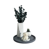 Florero Alice Mármol Negro 7x20cm de 0.37 Litros con Acabado Mate - Jardineria | Bylmo