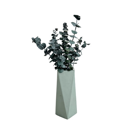 Florero Alice Verde Oliva 7x20cm de 0.37 Litros con Acabado Mate - Jardineria | Bylmo