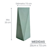 Florero Alice Verde Oliva 7x20cm de 0.37 Litros con Acabado Mate - Jardineria | Bylmo