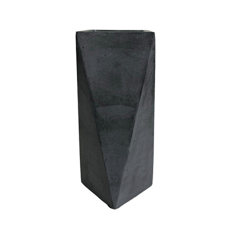 Florero Alice Gris Oscuro 7x20cm de 0.37 Litros con Acabado Mate - Jardineria | Bylmo