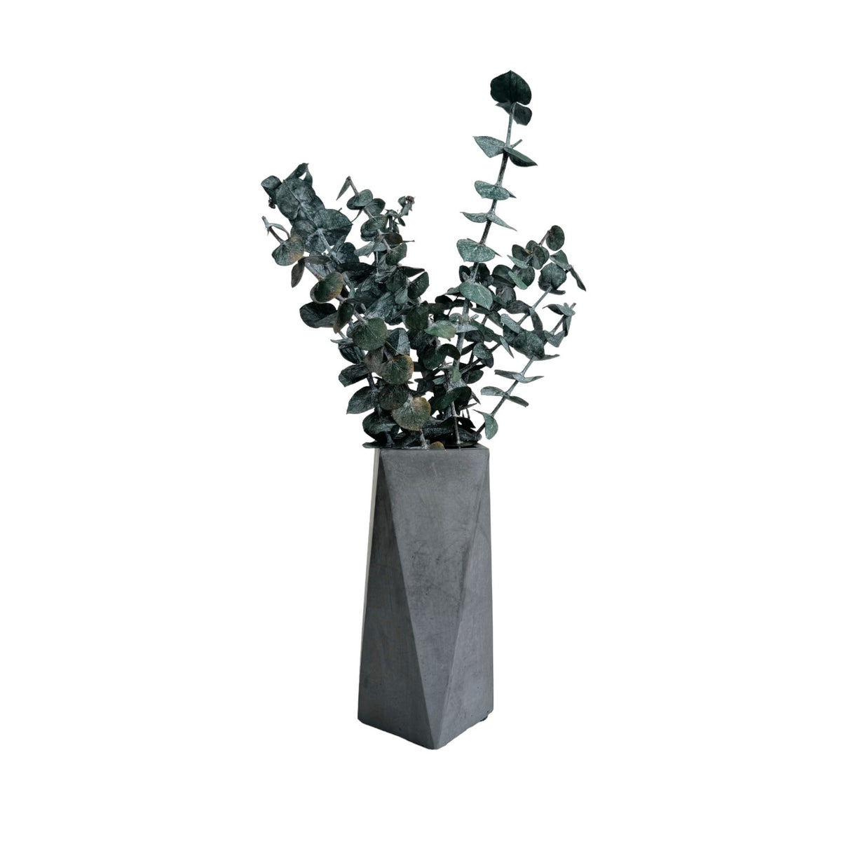 Florero Alice Gris Oscuro 7x20cm de 0.37 Litros con Acabado Mate - Jardineria | Bylmo