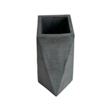 Florero Alice Gris Oscuro 7x20cm de 0.37 Litros con Acabado Mate - Jardineria | Bylmo