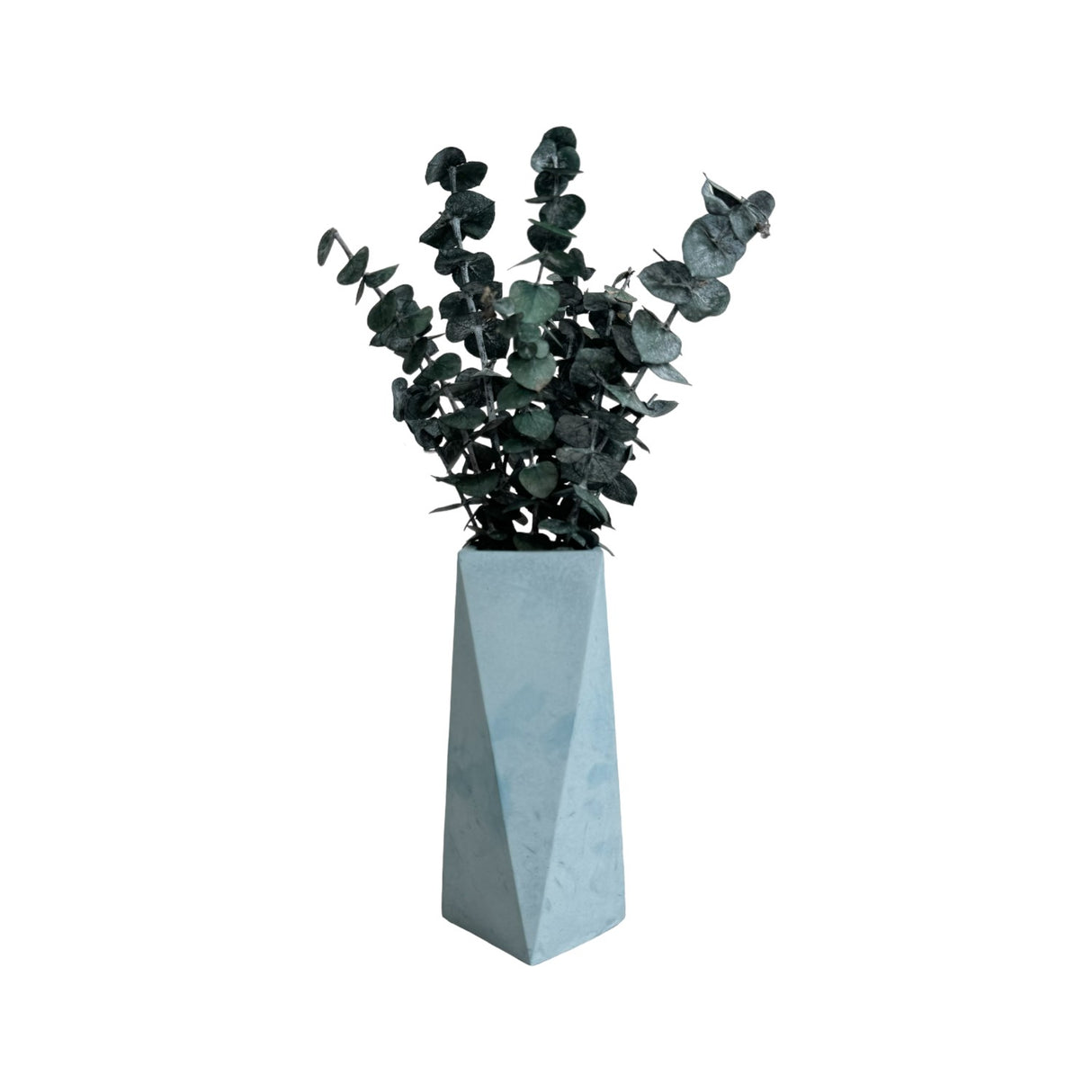 Florero Alice Azul Petróleo 7x20cm de 0.37 Litros con Acabado Mate - Jardineria | Bylmo