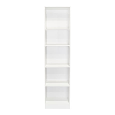 Estantería Home Blanco 45x181cm con Cinco Compartimientos - Bibliotecas y Estanterías | Bylmo
