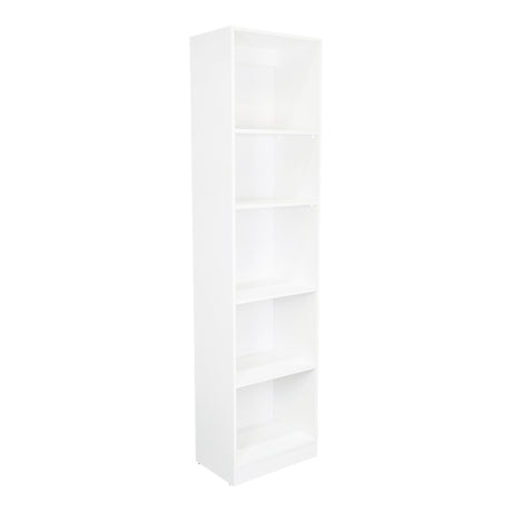 Estantería Home Blanco 45x181cm con Cinco Compartimientos - Bibliotecas y Estanterías | Bylmo