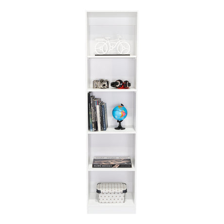Estantería Home Blanco 45x181cm con Cinco Compartimientos