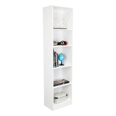 Estantería Home Blanco 45x181cm con Cinco Compartimientos