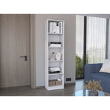 Estantería Home Blanco 45x181cm con Cinco Compartimientos