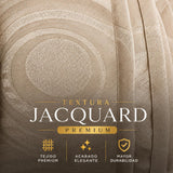 Cortina Jacquard Beige 280x200cm de Figuras