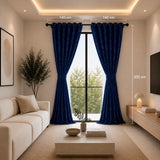 Cortina Jacquard Azul 280x200cm de Figuras
