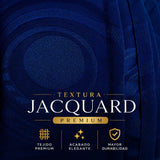 Cortina Jacquard Azul 280x200cm de Figuras