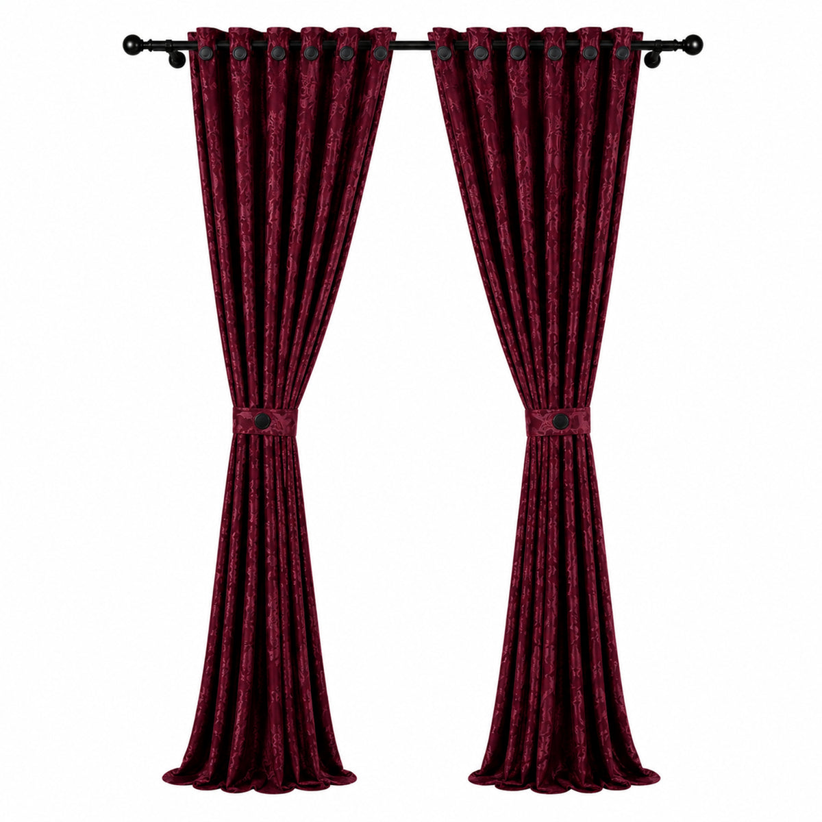 Cortina Jacquard Vinotinto 280x200cm de Figuras