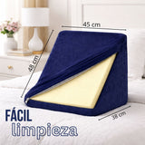 Cojín de TV Azul 45x48cm Triangular Fondo Entero