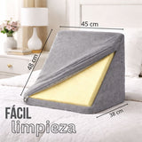 Cojín de TV Gris 45x48cm Triangular Fondo Entero