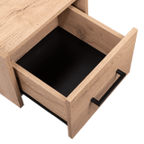 Mesa de Noche Flotante Boa Macadamia 35x25cm con Un Cajón - Mesas de Noche | Bylmo