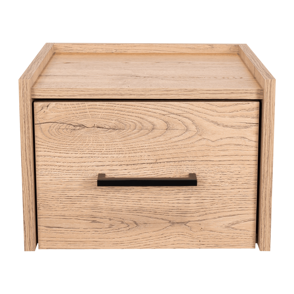 Mesa de Noche Flotante Boa Macadamia 35x25cm con Un Cajón - Mesas de Noche | Bylmo