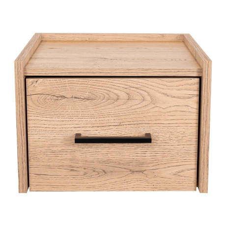 Mesa de Noche Flotante Boa Macadamia 35x25cm con Un Cajón - Mesas de Noche | Bylmo